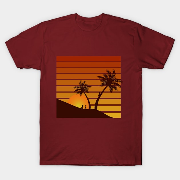 Sunset Gradation T-Shirt by Kiedayat